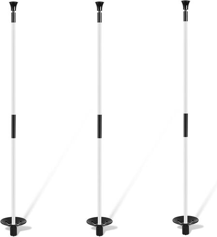 Set of 3 Golf Putting Green Flagstick Flag Stick for Yard Portable Fiberglass 2-Section Golf Pole Pin Flagpole Mini Golf Set for Chipping Greens Practice Golf Course Backyard Indoor Outdoors, 3 Feet in Saudi Arabia