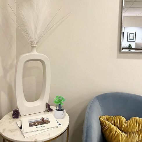 نباتات صناعية ومساحات خضراء في 1 أوعية سيراميك بيضاء، نباتات وهمية صغيرة لديكور المكتب والمكاتب، والحمام، وغرفة النوم، والأرفف للنساء in Kuwait