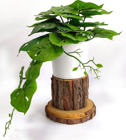 Fake Plants Artificial Plants with Pot 20" Realistic Faux Palm Leaf Plants Artificial Vine Plant Indoor Large Desk Plants for Aesthetic Home Living Room Wall Office Outdoor Decor (Light Green) in Saudi Arabia