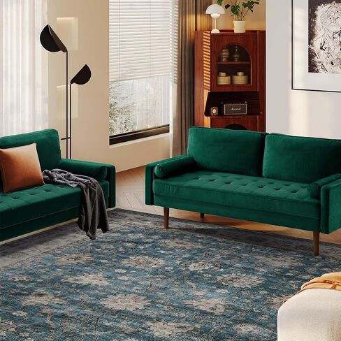 سجادة منطقة قابلة للغسل في الغسالة مقاس 6'x9'، سجاد منطقة بتصميم عتيق، سجادة منخفضة الوبر غير قابلة للانزلاق، سجاد سجاد كبير داخلي قابل للطي لغرفة المعيشة وغرفة النوم وغرفة الطعام والمطبخ والمكتب in Kuwait