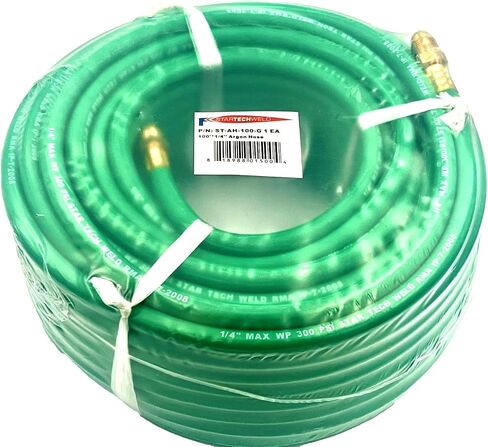Argon Gas Hose for MIG/TIG Welding Flowmeter 1/4", 5/8"X18 Male, NPT Fittings, Inert Hose (50 Feet) in Saudi Arabia