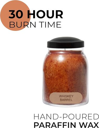 A Cheerful Giver - Nutmeg & Spice - 34oz Papa Scented Candle Jar with Lid - Keepers of The Light - 155 Hours of Burn Time, Gift for Women, Brown in Saudi Arabia