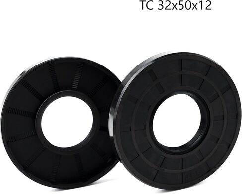 XiKe 2PCS Oil Seal, Lip Seals, TC 30mm x 50mm x 5mm, Nitrile Rubber Double Lip Spring-Loaded Oil Shaft Seal, Designed for Bearing Shaft, Black in Saudi Arabia