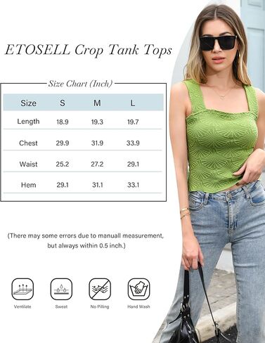 ETOSELL المرأة ساحة الرقبة تانك القمم سليم المجهزة المحاصيل الأعلى العصرية لطيف كامي سترة الأزهار الجاكار واسعة الخس تقليم حزام سترة in Kuwait