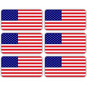 6 pcs REFLECTIVE USA Stealthy Flag Hard Hat Stickers, Black Ops Hardhat Decals | Tactical Morale Military Gear Labels | USA American Flag Helmet Toolbox