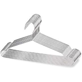 Fayleeko Wire Coat Hangers 40 Pack Strong Heavy Duty Stainless Steel Metal Ultra Thin Space Saving Clothes Hangers 16.5 Inch