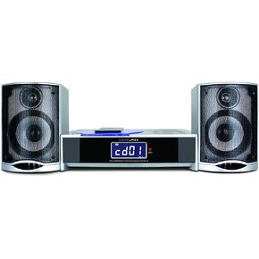 نظام موسيقى HANNLOMAX HX-1079BT CD، مشغل أقراص مضغوطة، راديو PLL FM، ساعة منبه رقمية، بلوتوث، جودة صوت هاي فاي، شاشة LCD مع إضاءة خلفية، جهاز تحكم عن بعد متضمن (فضي) in Kuwait