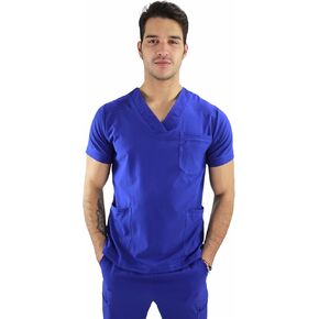 SOULMATE Scrub Top للرجال مع 5 جيوب - بوسطن