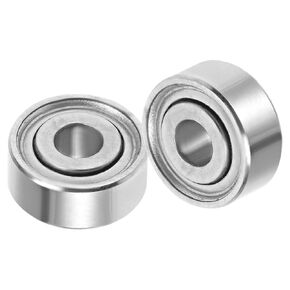 2pcs MR62ZZ Deep Groove Ball Bearings - [2mm x 6mm x 2.5mm] Chrome Steel Balls for Motors Machine Tool Gearboxes Bearing Use,Double Shield