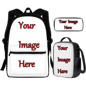 Baseball Boys School Bag Set 3 PCS Backpack with Lunch Box Pencil Case Middle Elementary Primary School Bookbag Back Packs for Kids Teens Child Back to School Daycare Bag Satchel