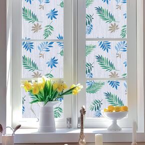 bofeifs Window Privacy Film Frosted Glass Window Film Static Cling Blinds Decorative Window Film Anti-UV Privacy Film for Glass Windows Stained Glass Window Film for Home Office 35.4 x 78.7 Inch in Kuwait