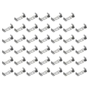 PATIKIL T8 Clips Bracket Hanger, 100pcs LED Fluorescent Integrated Tube Light Bulb Holder Bracket Clamp Light Fixture, Manganese Steel
