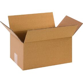 BOX USA 15 Pack of Heavy-Duty Double Wall Corrugated Cardboard Boxes, 12" L x 8" W x 6" H, Kraft, Shipping, Packing and Moving