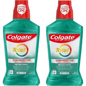 Colgate Total Advanced Pro-Shield Mouthwash, Spearmint, 16.9 Ounce (Pack of 2)