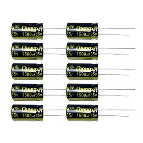 1500uF 35V 13X20mm +/-20% -25°C to +105°C 10PCS Aluminum Electrolytic Capacitor,1500 MFD,1500uF 35V Capacitor,1500uF Capacitor,35V Capacitor,1500uF,1500uF Capacitor 35V,35V 1500uF Capacitor,35MFD