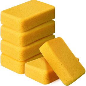 Tioncy 24 Pcs Large Sponges Bulk 7.5 x 5.5 x 1.9 Inch Grouting Sponge Set Car Wash Sponge Cleaning and Washing Sponge Commercial Sponges Large All Purpose Sponge for Cleaning Dishes Car Tile Bike