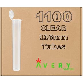 Transparent Packaging Pop Top Tubes, Child Resistant, Travel Holder, Vial Containers, Pop Top Vials, Smell Proof, Airtight Smell Proof Containers, 1100pcs