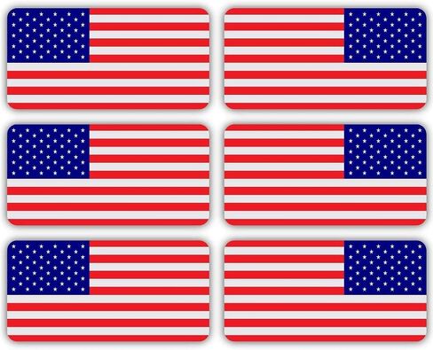 6 pcs REFLECTIVE USA Stealthy Flag Hard Hat Stickers, Black Ops Hardhat Decals | Tactical Morale Military Gear Labels | USA American Flag Helmet Toolbox in Saudi Arabia