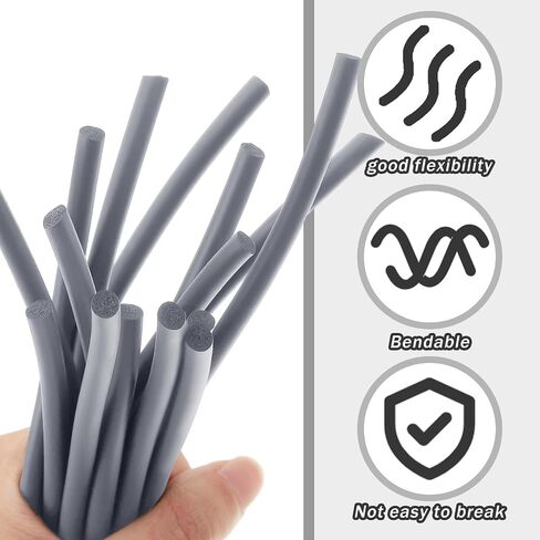 Frienda Backer Rod Foam المطاط السد التوقف ملموسة التوسع المشترك حشو الطقس شريط ختم للفجوات والمفاصل (أسود، 3/4 بوصة × 20 قدم) in Kuwait