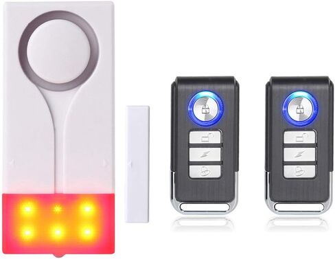 Wireless Door Alarm with Remote Control, Anti Theft Burglar Alarm Ideal for Home, Garage, Apartment and RV, Personal Security in Kuwait