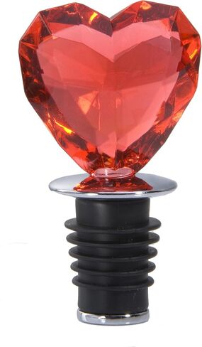 Prodyne Acrylic Heart Bottle Stopper (Clear) in Saudi Arabia