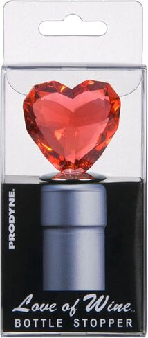 Prodyne Acrylic Heart Bottle Stopper (Clear) in Saudi Arabia