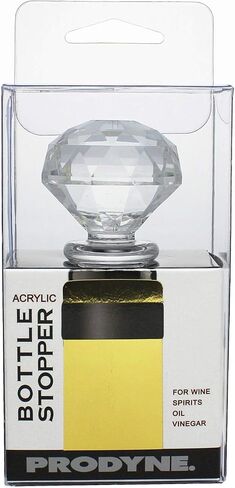 Prodyne Acrylic Heart Bottle Stopper (Clear) in Saudi Arabia