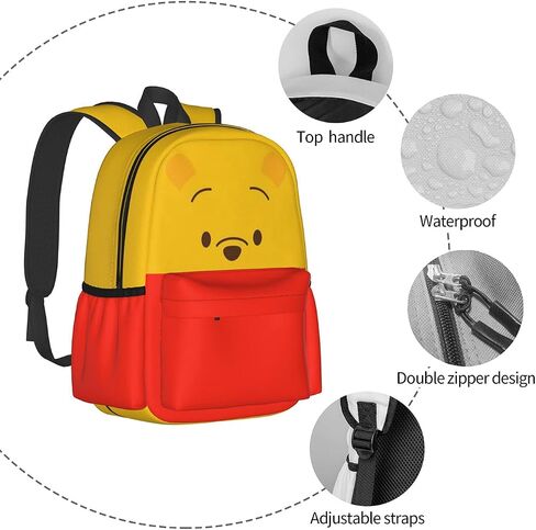 Backpack travel leisure backpack, PVC coated waterproof Oxford cloth material suitable for young boys/girls, with mosaic printed pattern suitable for school backpacks for students aged 5+ in Saudi Arabia