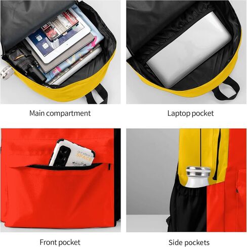 Backpack travel leisure backpack, PVC coated waterproof Oxford cloth material suitable for young boys/girls, with mosaic printed pattern suitable for school backpacks for students aged 5+ in Saudi Arabia