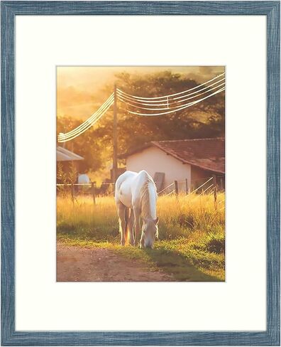 AUEAR, 8x10 Picture Frames for 5x7 with Mat or 8 by 10 Gallery Wall Frame Tabletop Vertical Horizontal Display (Black, 1 Pack) in Saudi Arabia