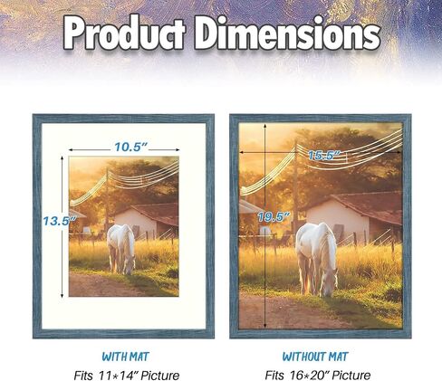 AUEAR, 8x10 Picture Frames for 5x7 with Mat or 8 by 10 Gallery Wall Frame Tabletop Vertical Horizontal Display (Black, 1 Pack) in Saudi Arabia