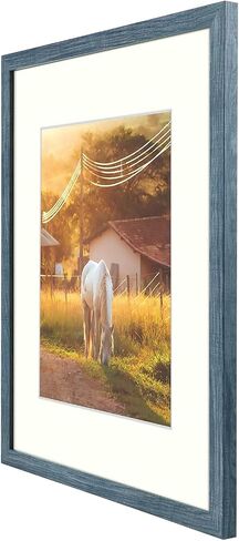 AUEAR, 8x10 Picture Frames for 5x7 with Mat or 8 by 10 Gallery Wall Frame Tabletop Vertical Horizontal Display (Black, 1 Pack) in Saudi Arabia