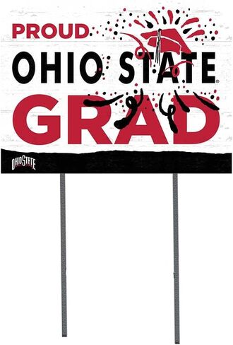 KH Sports 18x24 Lawn Sign Proud Grad With Logo Ohio State Buckeyes in Saudi Arabia