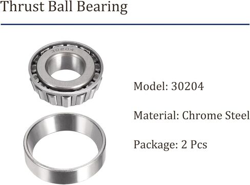 2pcs 30204 Tapered Roller Bearing - [20mm x 47mm x 15.5mm] Chrome Steel Bearing for Conveyor System Use in Kuwait