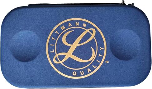 حافظة سماعة الطبيب متوافقة مع 3M Littmann Classic III، ADC، MDF، Omron. صندوق تخزين بغطاء صلب يحمل حقيبة واقية للسفر منظم طبي، حقيبة تخزين للأطباء (أزرق) in Saudi Arabia