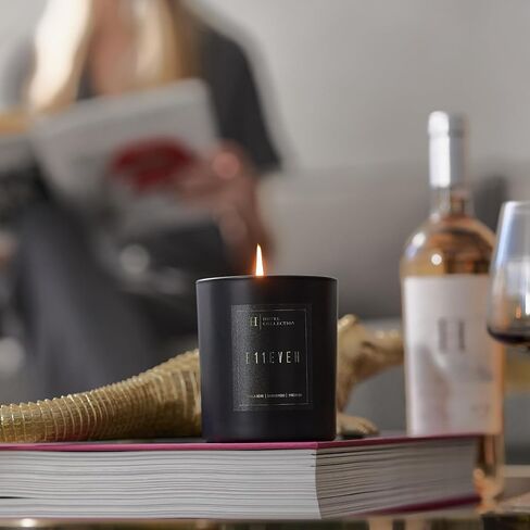 | Crystal Oud 14 oz Candle | Luxury Scented Candles with Essential Oils | Bergamot, Saffron and Amber | Aromatherapy | Soy Candles | 90hr Burn in Saudi Arabia