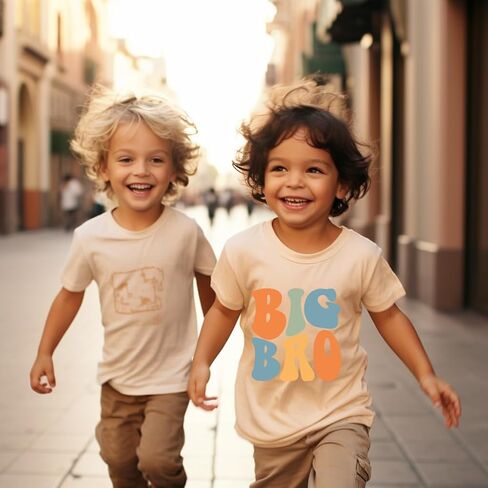 Big Brother Shirt for Toddler Baby Boy Big Bro Announcement T-Shirt Graphic Tee Short Sleeve Shirt in Saudi Arabia