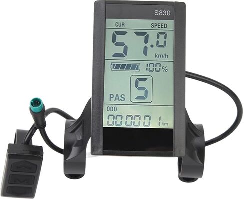 GLOGLOW Waterproof LCD Display Panel for Electric Bike and Scooter, 24V 36V 48V S830 Screen with Control and Connector Replacement, Electric Scooter Accessories in Saudi Arabia