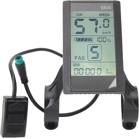 GLOGLOW Waterproof LCD Display Panel for Electric Bike and Scooter, 24V 36V 48V S830 Screen with Control and Connector Replacement, Electric Scooter Accessories in Saudi Arabia
