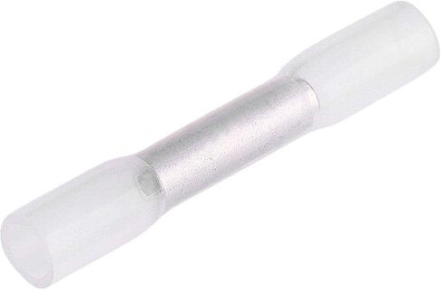 Heat Shrink Butt Connectors,100pcs 26-24AWG Waterproof Insulated Heat Shrink Butt Connectors Electrical Wire Crimp Terminals Kits of Marine Automotive Copper in Saudi Arabia