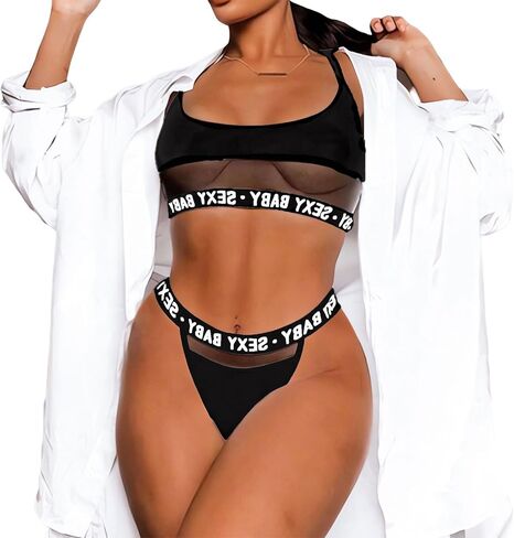 مجموعات بيكيني ثونغ بيكيني أسود للنساء، ملابس سباحة بيكيني مثيرة عالية الخصر للنساء 2024 in Kuwait