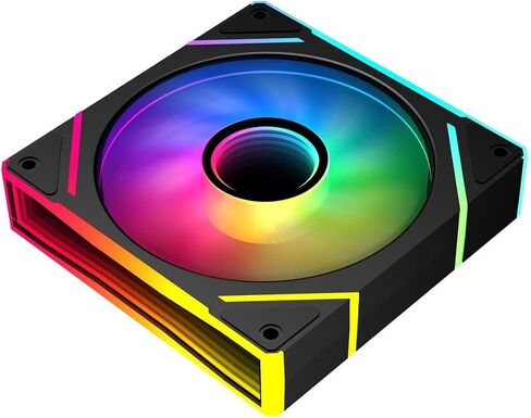 SAMA YF1203 Reverse PC Fan 120mm ARGB Case Cooler Fan,Infinity Mirror - PWM - Single Pack White in Saudi Arabia