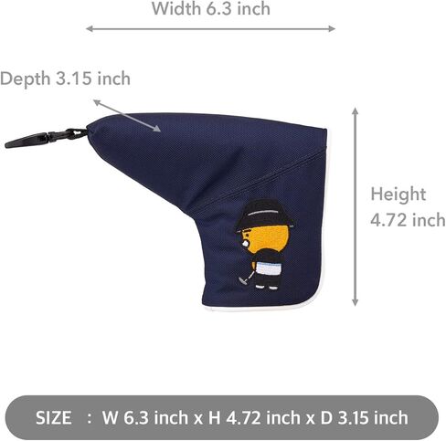 غطاء مضرب الجولف الصلب الحضري من KAKAO FRIENDS GOLF، غطاء نادي الجولف، مع إغلاق مغناطيسي in Kuwait