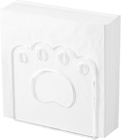 (عبوتان) حوامل مناديل، حامل مناديل طاولة من الأكريليك الشفاف عالي التحمل، إكسسوارات ديكور المطبخ الحديثة in Kuwait