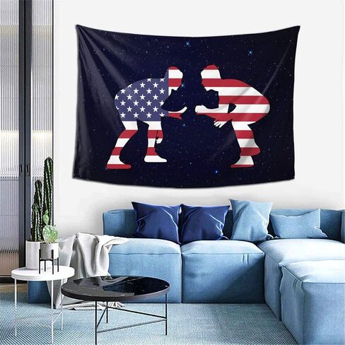 American Wrestling Proud Wrestler Tapestry Wall Hanging Art Tapestry For Bedroom Living Room Dorm Party Decor 60x40Inch in Saudi Arabia