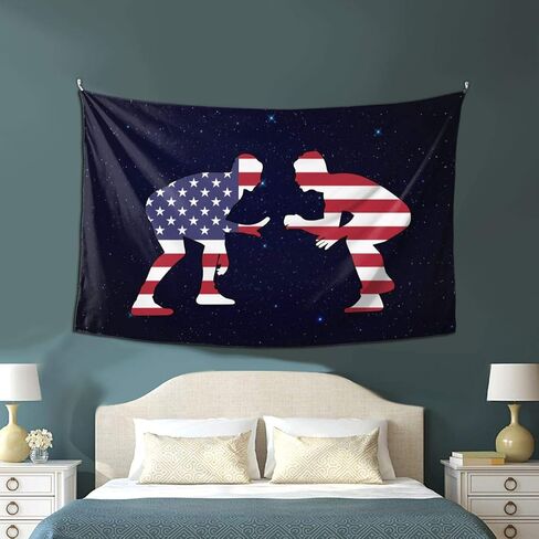 American Wrestling Proud Wrestler Tapestry Wall Hanging Art Tapestry For Bedroom Living Room Dorm Party Decor 60x40Inch in Saudi Arabia