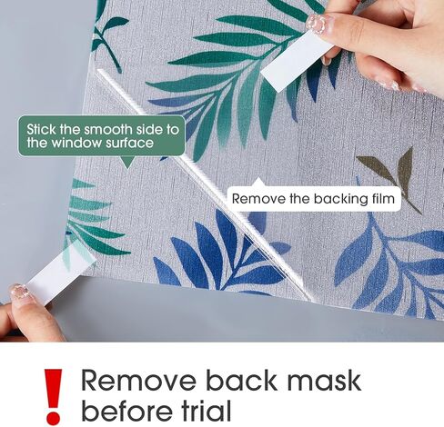 bofeifs Window Privacy Film Frosted Glass Window Film Static Cling Blinds Decorative Window Film Anti-UV Privacy Film for Glass Windows Stained Glass Window Film for Home Office 35.4 x 78.7 Inch in Kuwait