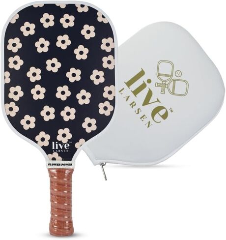 Premium Pickleball Paddle Racket - Durable Fiberglass - Honeycomb Core - Awesome Pop & Spin - Sweatproof Grip - Free Cover - Performance w. Personality - Women - Men in Saudi Arabia