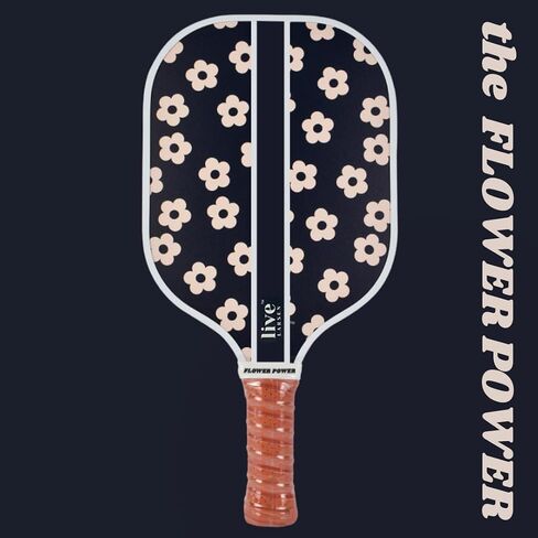 Premium Pickleball Paddle Racket - Durable Fiberglass - Honeycomb Core - Awesome Pop & Spin - Sweatproof Grip - Free Cover - Performance w. Personality - Women - Men in Saudi Arabia