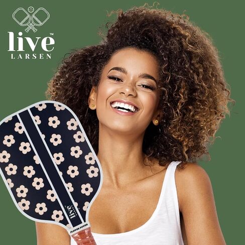 Premium Pickleball Paddle Racket - Durable Fiberglass - Honeycomb Core - Awesome Pop & Spin - Sweatproof Grip - Free Cover - Performance w. Personality - Women - Men in Saudi Arabia